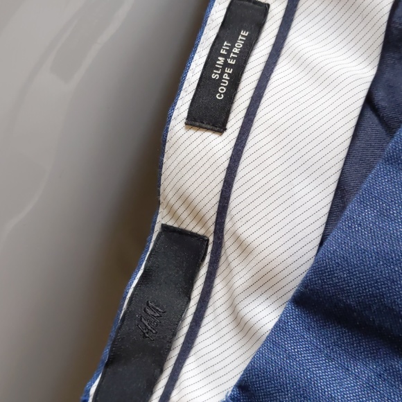 Mens Dress Pants, H&M, Size 30R, Navy Blue - Picture 4 of 9